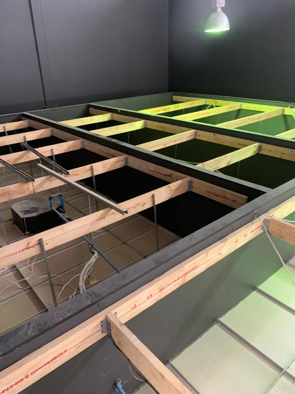 WIP suspended ceiling subframe
