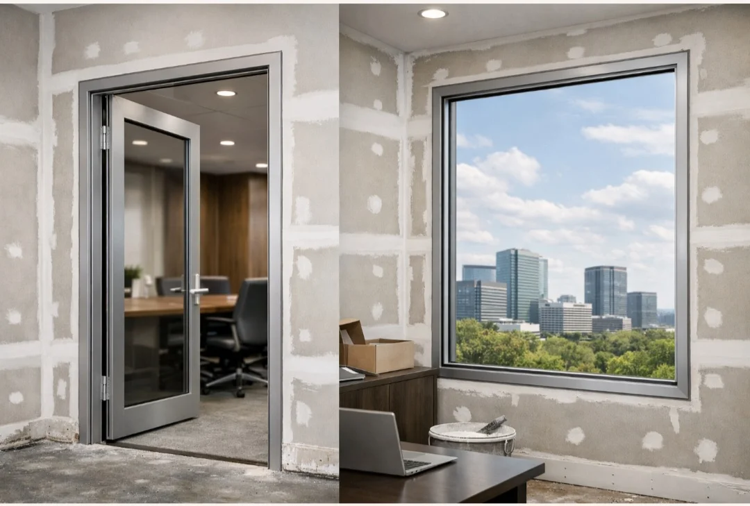 Drywall aluminium sections