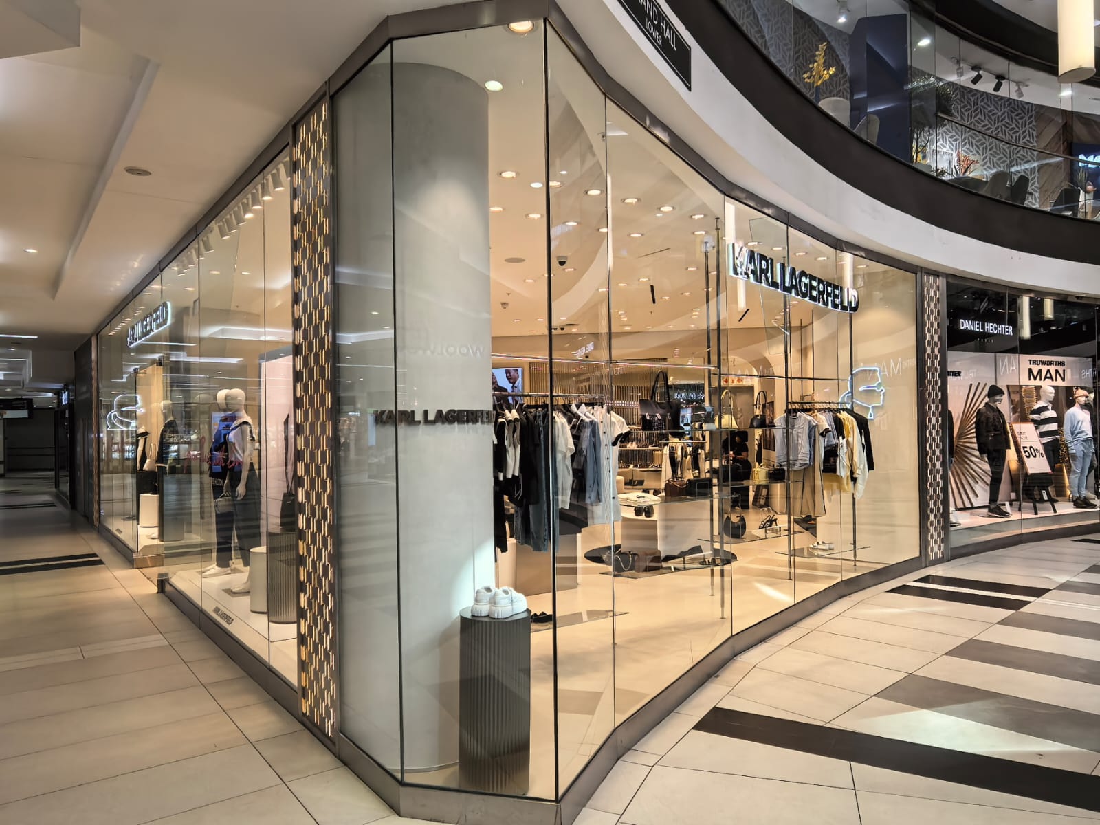 Karl Lagerfeld retail interior ceiling